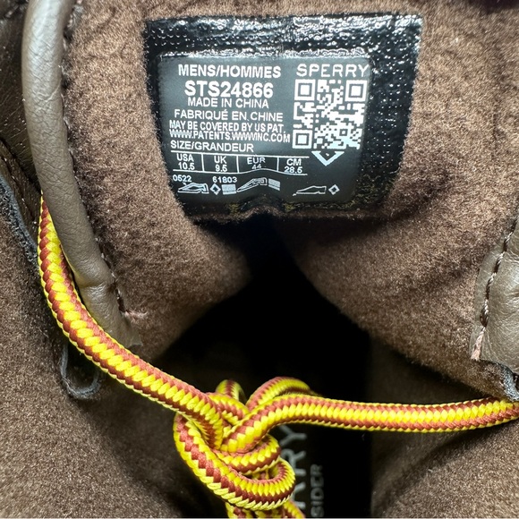 Sperry Saltwater Nylon Rain Snow Duck Boots Mens size 10.5 Brown - Picture 8 of 12